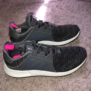 Grey adidas shoes, worn once or twice